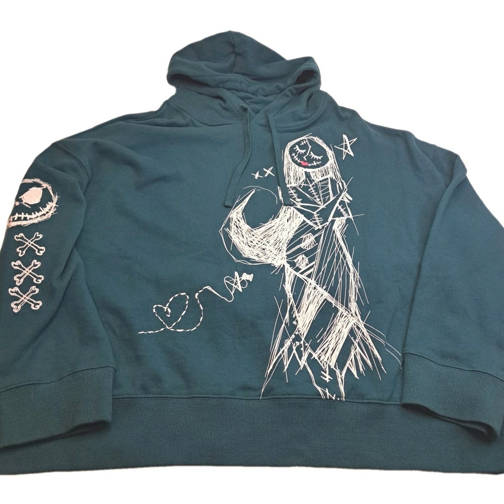 Disney Store The Nightmare Before Christmas Sally Jack Pullover Hoodie Women 2XL
